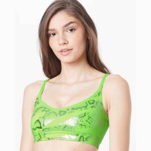 PUMA Forever Women's Luxe Sports Bra green